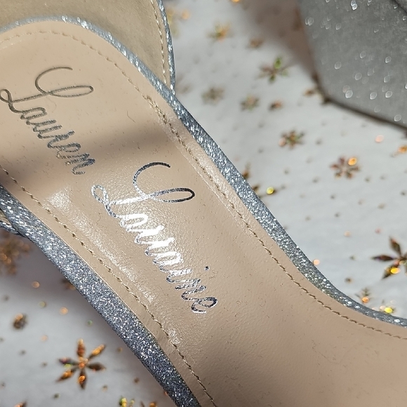 Lauren Lorraine Glittering Silver Heels - Picture 2 of 10
